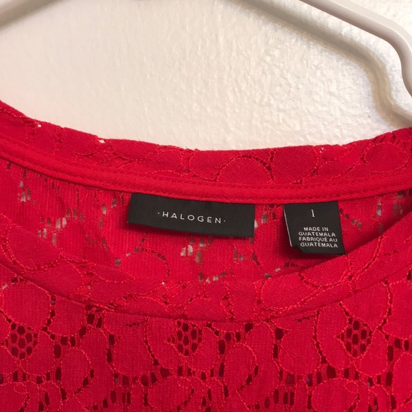Worn once! Halogen lace top - Picture 3 of 8